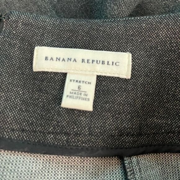 Banana Republic Navy Stretch Denim look Pencil Skirt - Picture 8 of 8